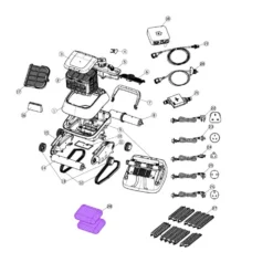 Dolphin Verkoop -Hayward Verkoop AQT Poolcleaner technische tekening 6