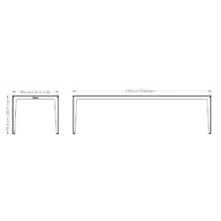 Weltevree Design Tuintafel 23 Weltevree Design Tuintafel -Hayward Verkoop Bended design tafel 270 afmetingen