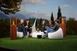 Qube Terrasverwarmer Met Pellets -Hayward Verkoop Cube pellet terras verwarming sfeer