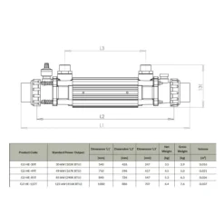 Elecro Warmtewisselaar G2 13 Elecro Warmtewisselaar G2 -Hayward Verkoop Elecro warmtewisselaar G2 specificaties