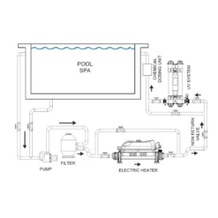 Evolution 2 Elektrische Warmtewisselaar -Hayward Verkoop Evolution 2 elektrische warmtewisselaar aansluitschema