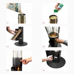 Core Terrasverwarmer Met Pellets -Hayward Verkoop Faro terrasverwarming met pellets 08 1