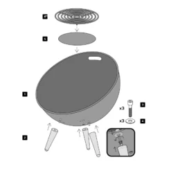 Fireglobe Vuurschaal Eva Solo -Hayward Verkoop Fireglobe vuurschaal Eva Solo montage