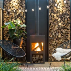 Houtopslag Muurbevestiging H 180cm 15 Houtopslag Muurbevestiging H 180cm -Hayward Verkoop Houtopslag zwart