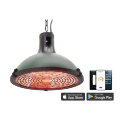 Groene Infrarood Plafond Verwarming Indus Ultra Hanging Jade Green 2100 Watt