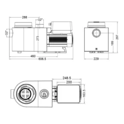Inverstar VS Zwembadpomp -Hayward Verkoop Inverstar VS afmetingen