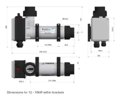Kunststof Elektrische Verwarmer -Hayward Verkoop Kunststof Elektrische verwarmer afmetingen
