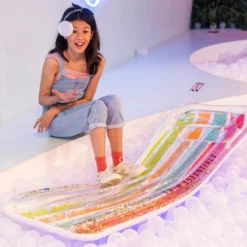 Luxe Luchtbed Met Glitters -Hayward Verkoop Luxe luchtbed met glitters in ballenbad