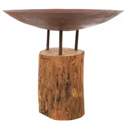 Vuurschaal Firepit Logger Medium Wooden Base