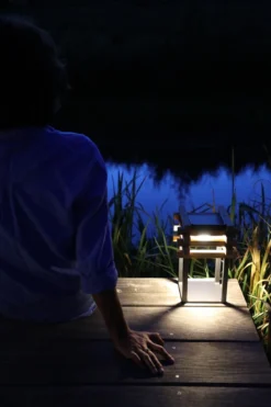 Stay Teak Solar Sfeerlamp -Hayward Verkoop Stay Teak terras lamp zonne energie sfeer kl